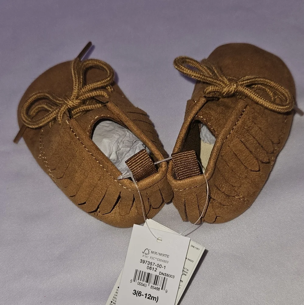 GAP Kids Moccasins with Fringe - Brown